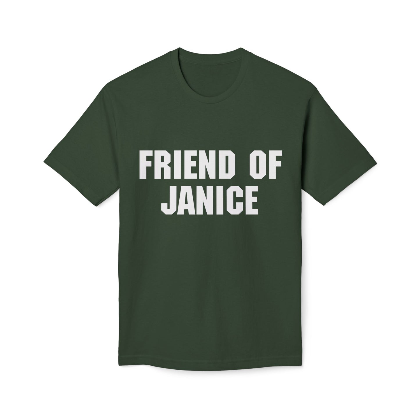 Friend of Janice T-Shirt — Subtle White Graphic Tee