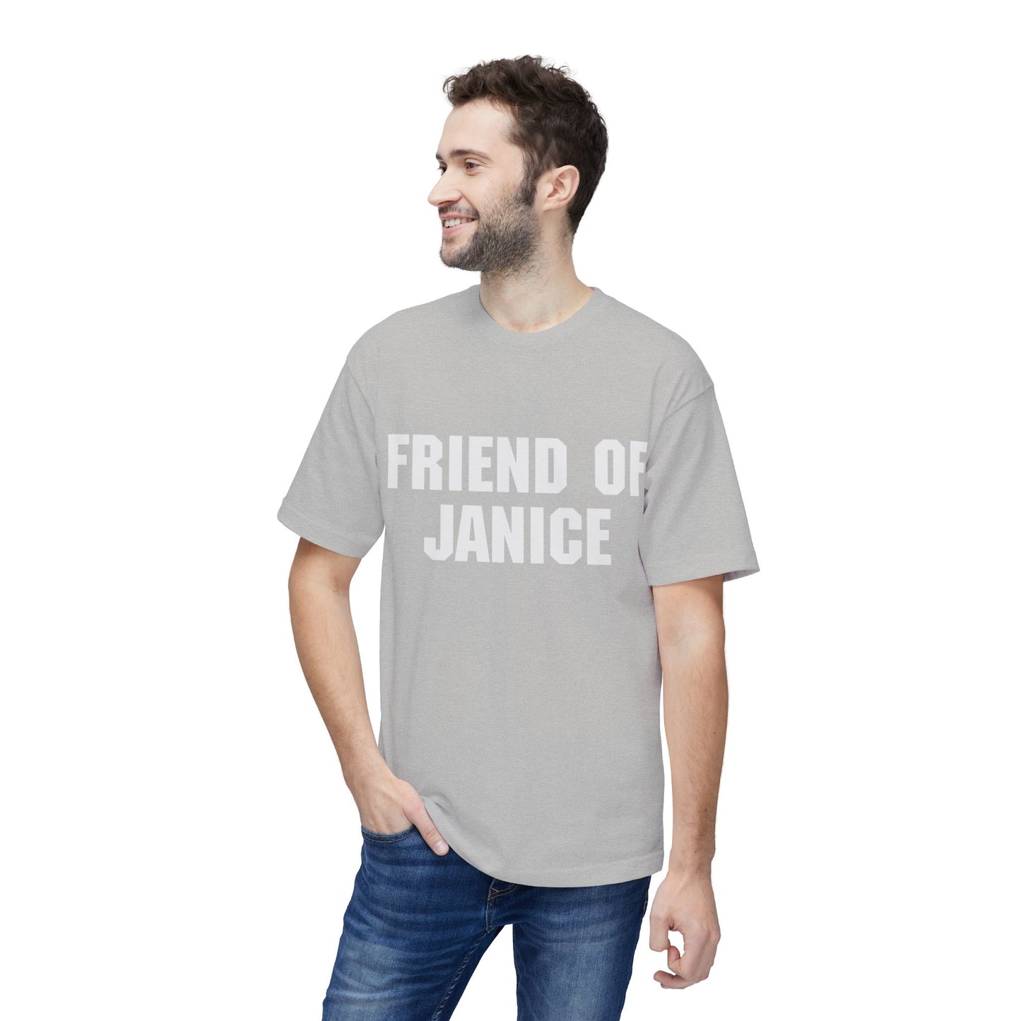 Friend of Janice T-Shirt — Subtle White Graphic Tee