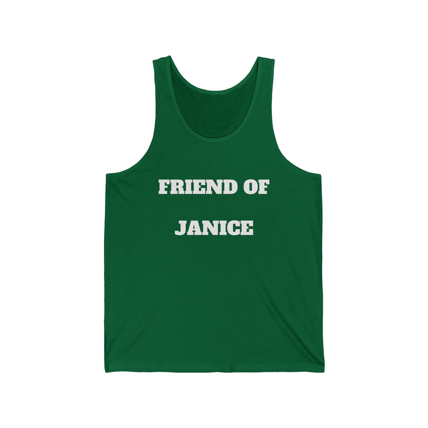 Friend of Janice Tank Top – Personalized Funny Friend Name Jersey Tank