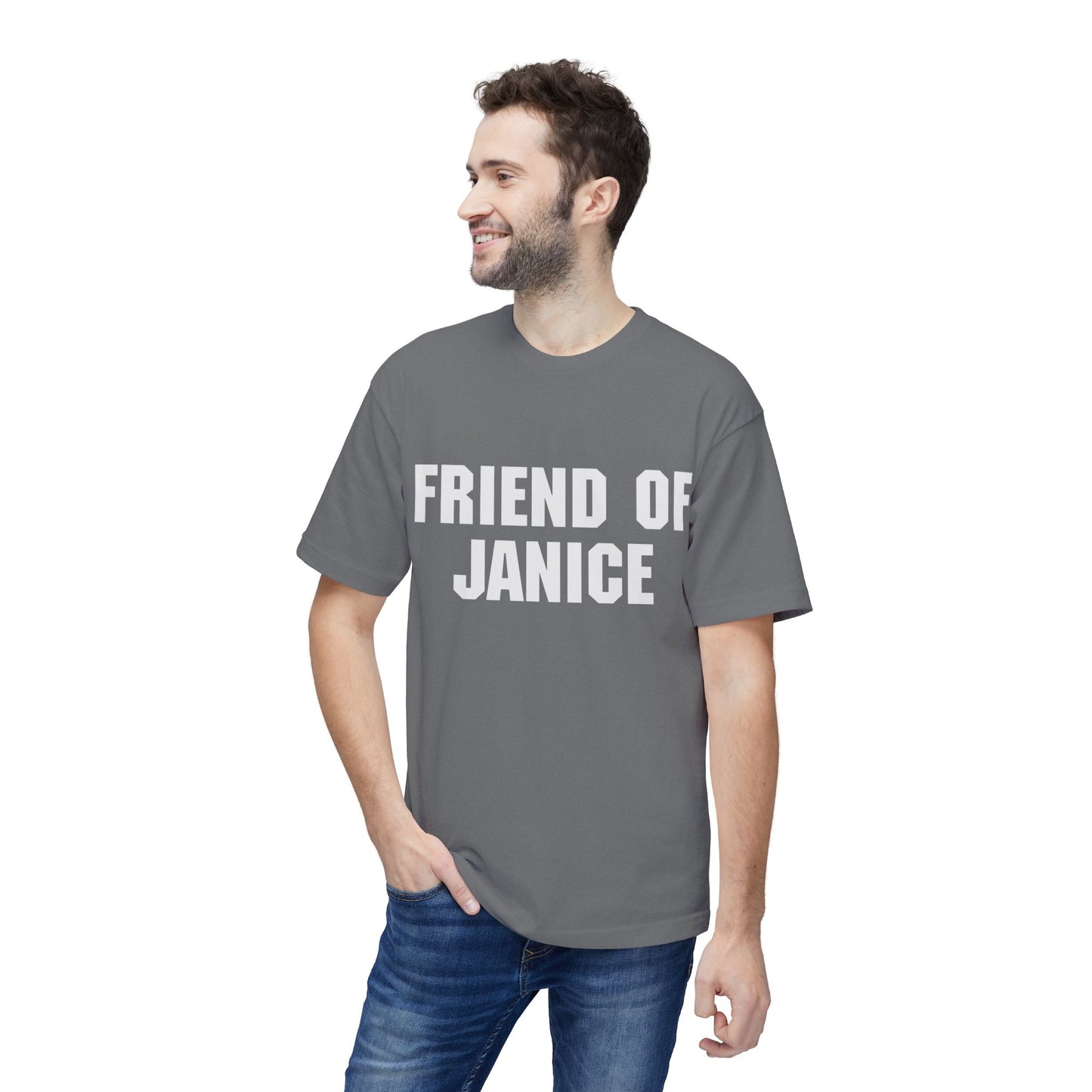 Friend of Janice T-Shirt — Subtle White Graphic Tee