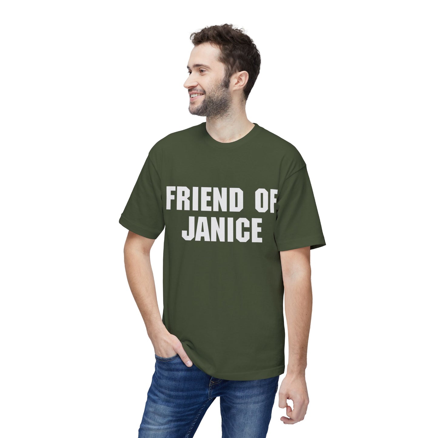 Friend of Janice T-Shirt — Subtle White Graphic Tee