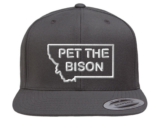 Pet the Bison Hat - Snapback - One Size Fits Most