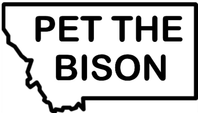 Pet the Bison Sticker